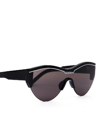 Shop Balenciaga Black Ski Cat Sunglasses