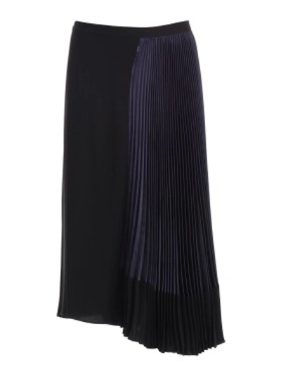 Shop Marni A Line Ribbed Skirt In Black