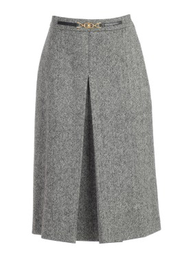 Celine Woven Skirt In Grey | ModeSens