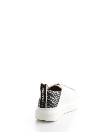 Shop Alexander Smith Leather Sneakers In White