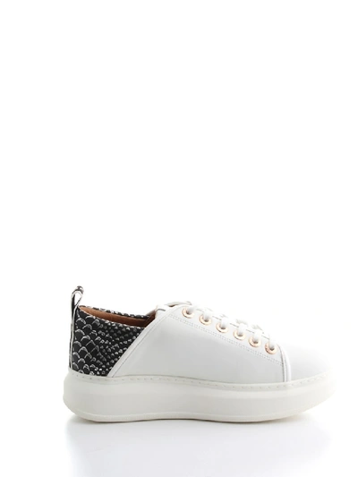 Shop Alexander Smith Leather Sneakers In White