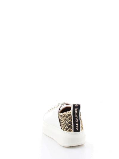 Shop Alexander Smith Leather Sneakers In White