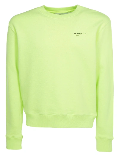 Shop Off-white Sweatshirt In Fluo Yellow
