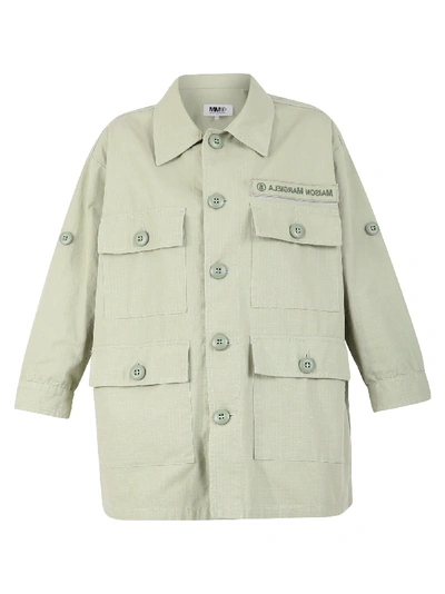 Shop Mm6 Maison Margiela Multi-pockets Jacket In Green