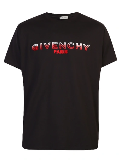 Shop Givenchy Branded T-shirt In Black