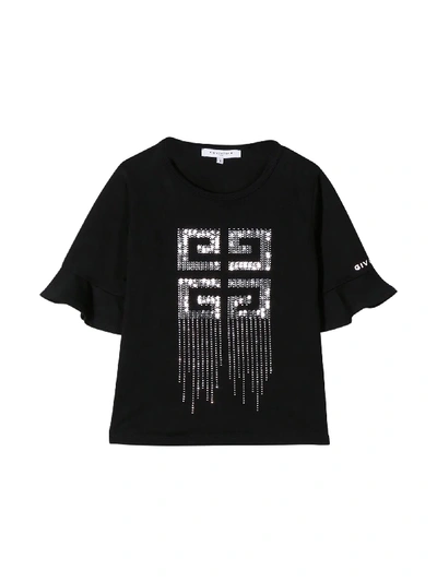 Shop Givenchy Black T-shirt Teen In Nero