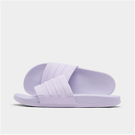 Adidas Originals Adidas Women S Adilette Comfort Slide Sandals From Finish Line In Grey Modesens