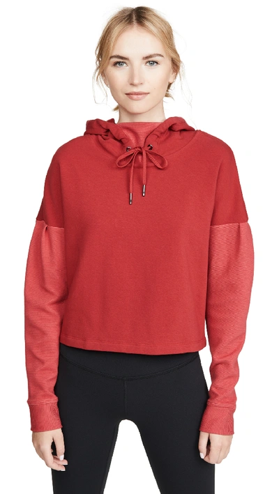 Shop Alala Aspen Hoodie In Ruby