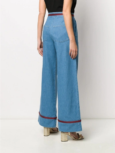 Shop Gucci Denim Wash Light Jeans In Blue