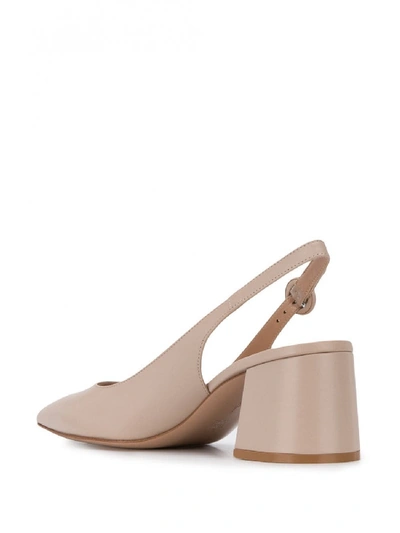 Shop Gianvito Rossi Slingback Leather Pumps