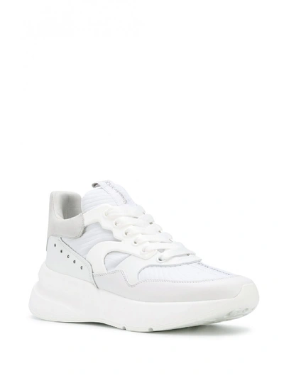 Shop Alexander Mcqueen Leather Sneakers