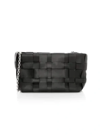 Shop 3.1 Phillip Lim Odita Lattice Leather Pouch In Black