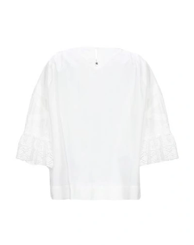 Shop High By Claire Campbell Blouses In Ivory