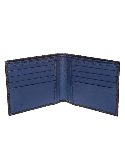 Shop Ferragamo Logo Plaque Wallet In Black Silver