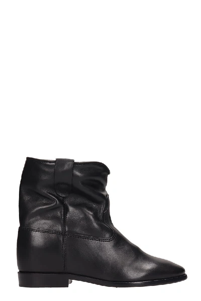 Shop Isabel Marant Crisi Wedge Black Ankle Boots
