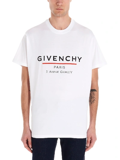 Shop Givenchy Address T-shirt In White