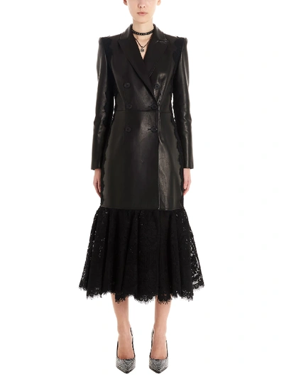 Shop Alexander Mcqueen Trench In Black