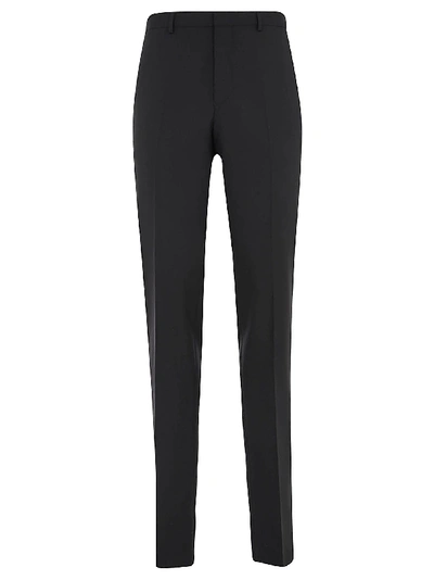 Shop Givenchy Straight Long Trousers In Black