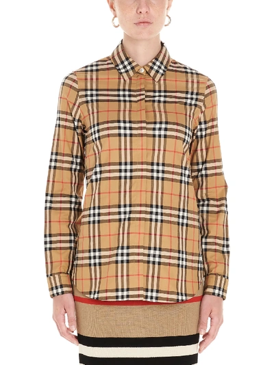 Shop Burberry Crow Shirt In Multicolor