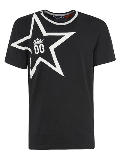 Shop Dolce & Gabbana Dg Star T-shirt In Black