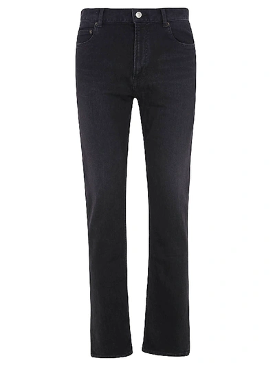 Shop Balenciaga Classic Straight Jeans In Black