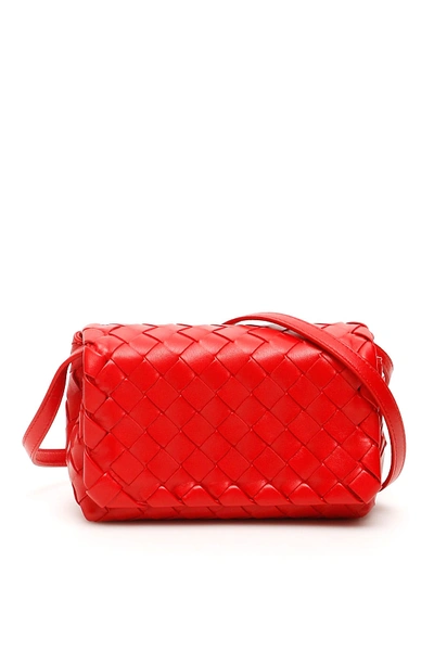 Shop Bottega Veneta Intrecciato Mini Bag In Br Red 20 B Red20 S (red)