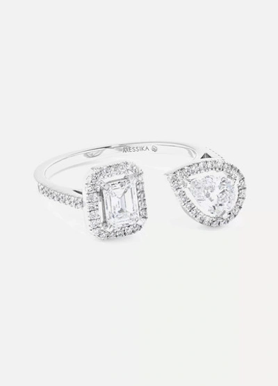 Shop Messika My Twin Toi & Moi 18-karat White Gold Diamond Ring