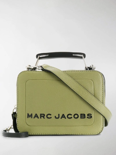 Shop Marc Jacobs Logo Print Box Tote In Green