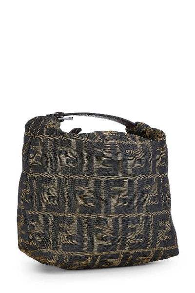 Pre-owned Fendi Brown Zucca Canvas Pouch