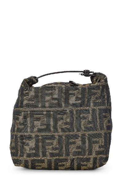 Pre-owned Fendi Brown Zucca Canvas Pouch