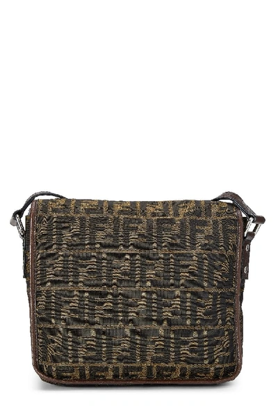 Pre-owned Fendi Brown Zucca Canvas Shoulder Bag