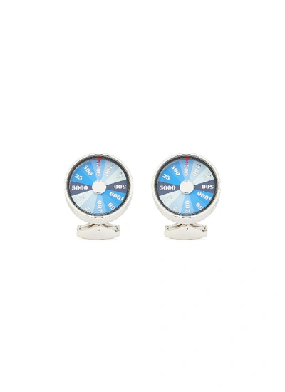 Shop Tateossian 'wheel Of Fortune' Rotating Cufflinks In Blue