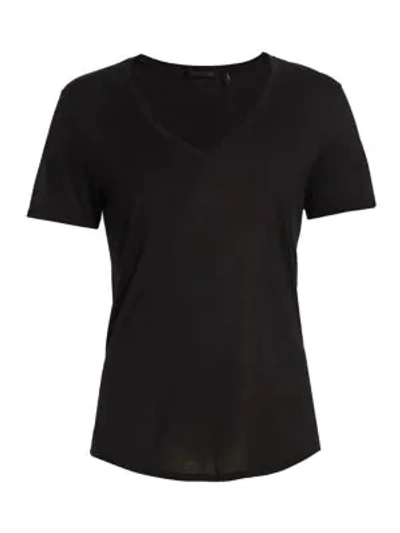 Shop Helmut Lang Slash Back T-shirt In Black