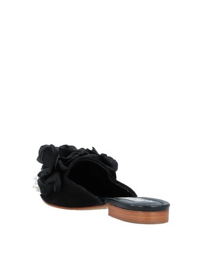 Pokemaoke Woman Mules & Clogs Black Size 7 Leather In Black