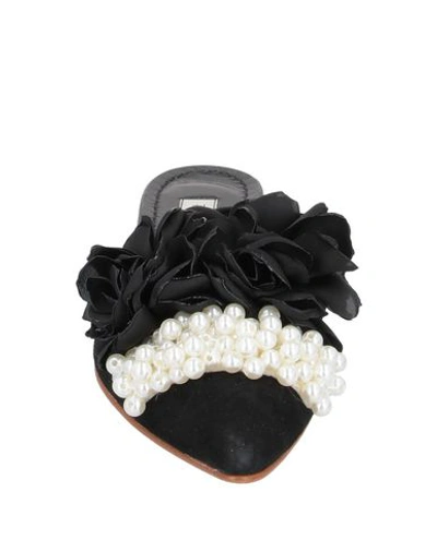 Pokemaoke Woman Mules & Clogs Black Size 7 Leather In Black