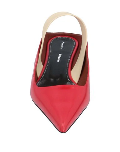 Shop Proenza Schouler Woman Ballet Flats Red Size 7.5 Soft Leather