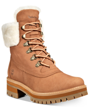 timberland women's courmayeur valley shearling wp boot