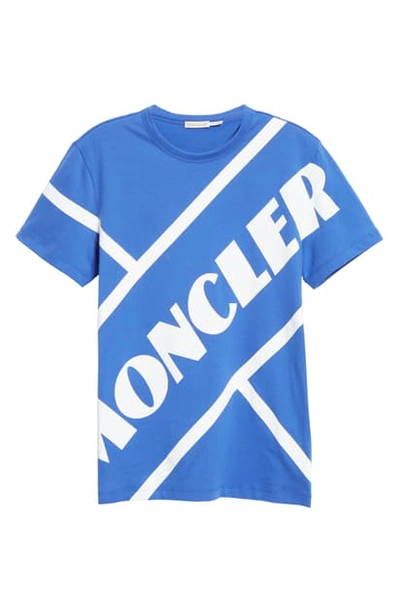 Shop Moncler Logo T-shirt In Dark Blue