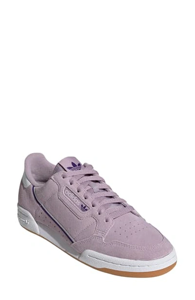 Shop Adidas Originals Continental 80 Sneaker In Soft Vision/ Collegiate Purple