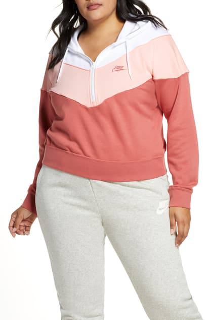 nike heritage half zip hoodie