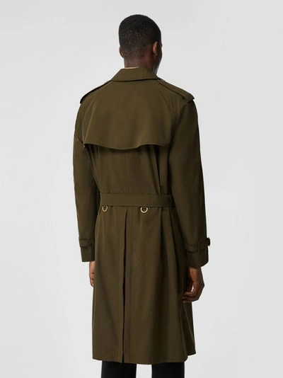 Shop Burberry The Westminster Heritage Trench Coat In Dark Military Khaki