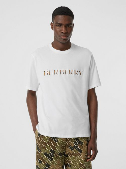 burberry check logo t shirt