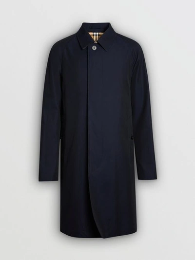 Burberry Camden Coat In Blue Carbon
