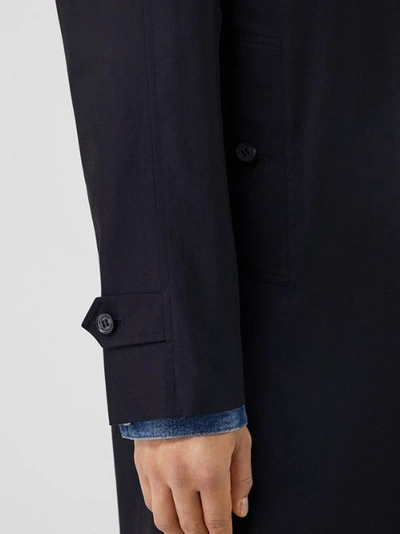 Burberry Camden Coat In Blue Carbon