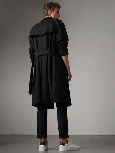 Shop Burberry The Westminster – Extra-long Trench Coat In Black