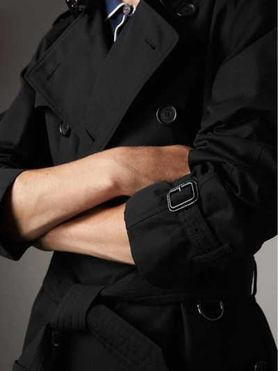 Shop Burberry The Westminster – Extra-long Trench Coat In Black