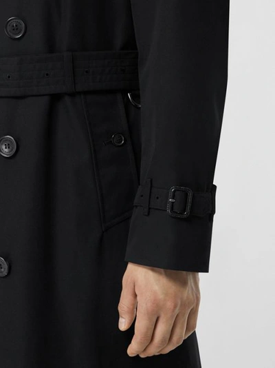 Shop Burberry The Long Chelsea Heritage Trench Coat In Black