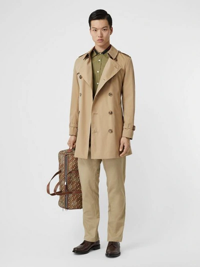 Shop Burberry The Short Wimbledon Trench Coat In Honey