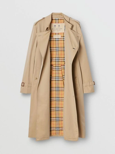 Shop Burberry The Long Chelsea Heritage Trench Coat In Honey