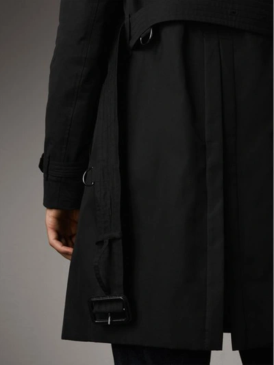 Shop Burberry The Chelsea – Long Trench Coat In Black